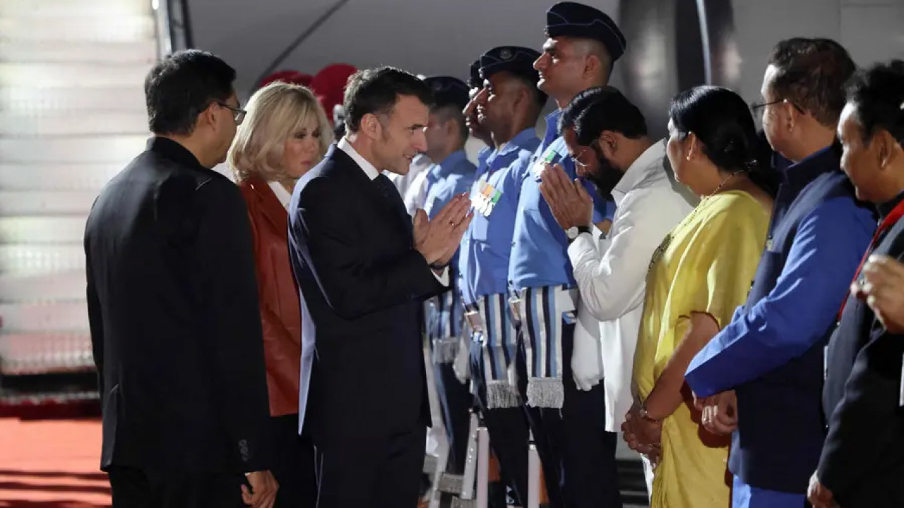 Emmanuel Macron Lands in Mumbai, AI and Defence Talks Top India Visit Agenda