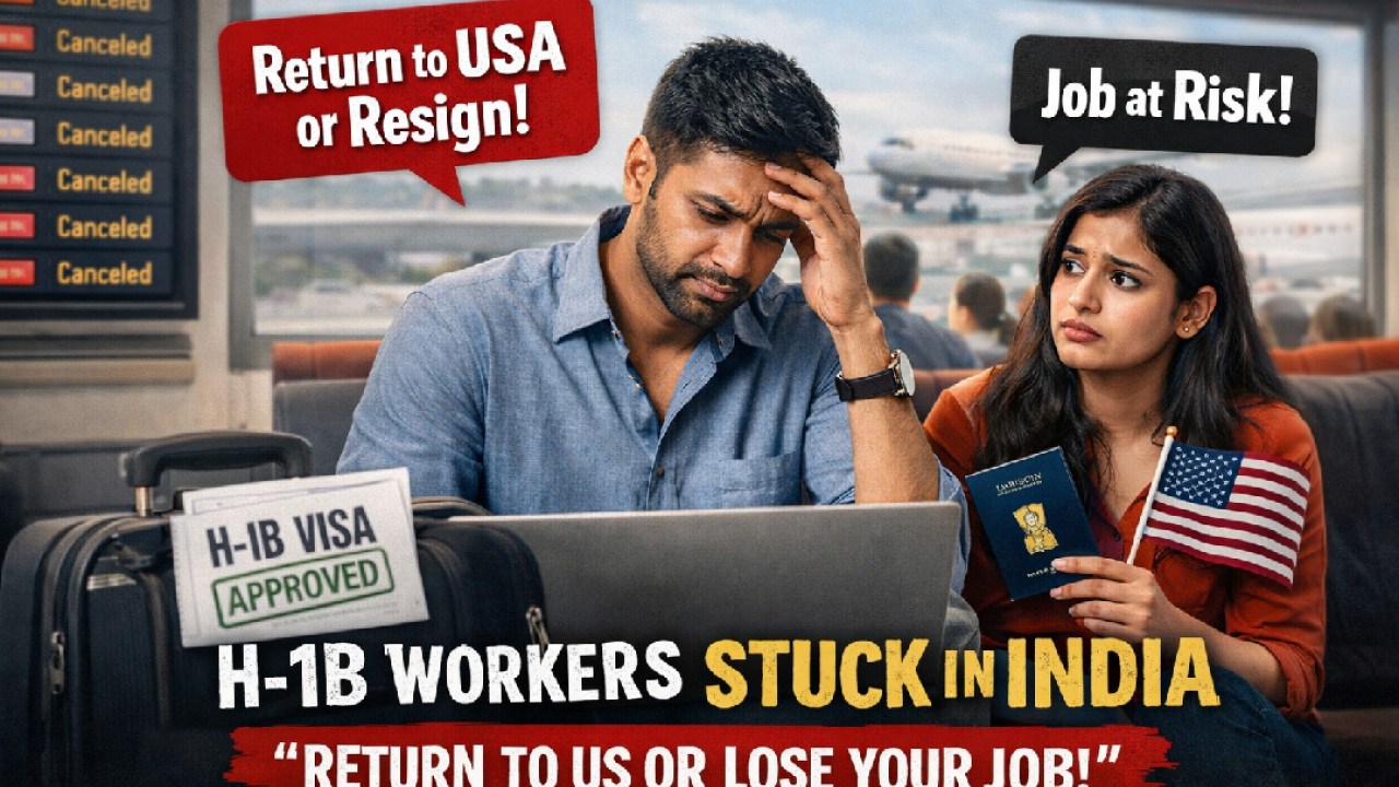 'Return to the US or Lose Your Job': H-1B Workers Stuck in India Face Ultimatum