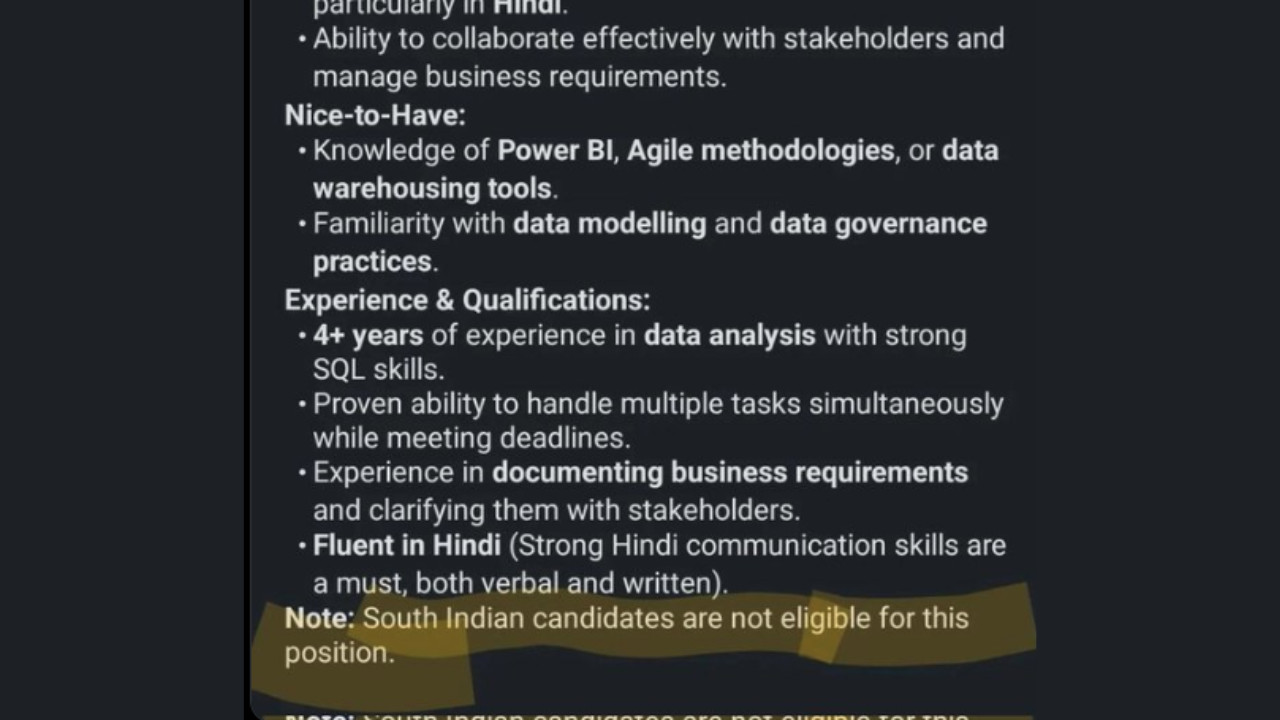 LinkedIn Job Listing Faces Backlash for Regional Discrimination