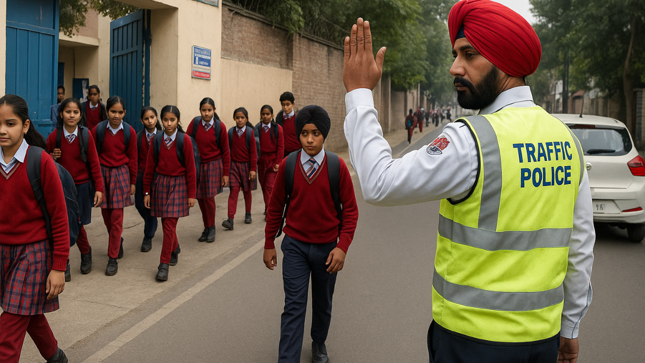 Major Step by Punjab Government: Traffic Police to Be on Alert During School Dismissal