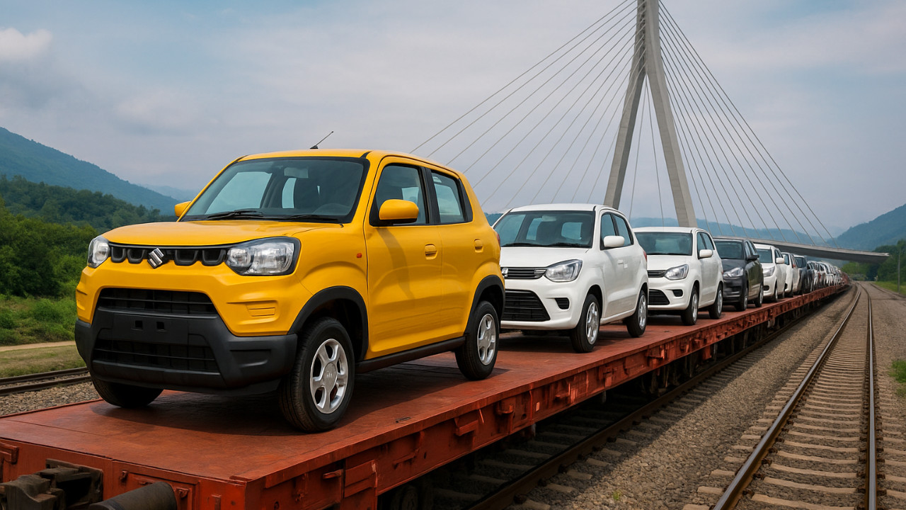 Maruti Suzuki becomes first automaker to send vehicles by rail to Kashmir