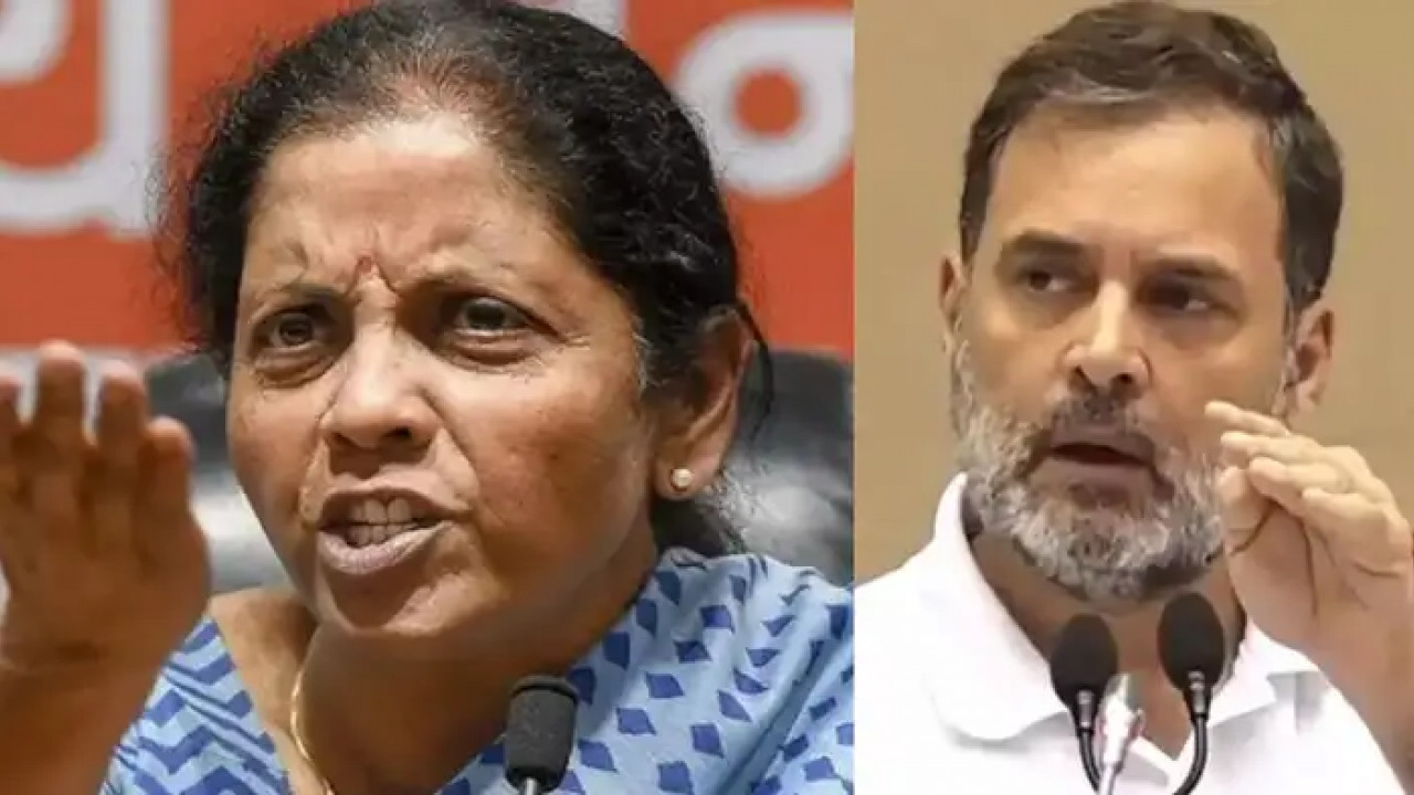 Nirmala Sitharaman & Rahul Gandhi