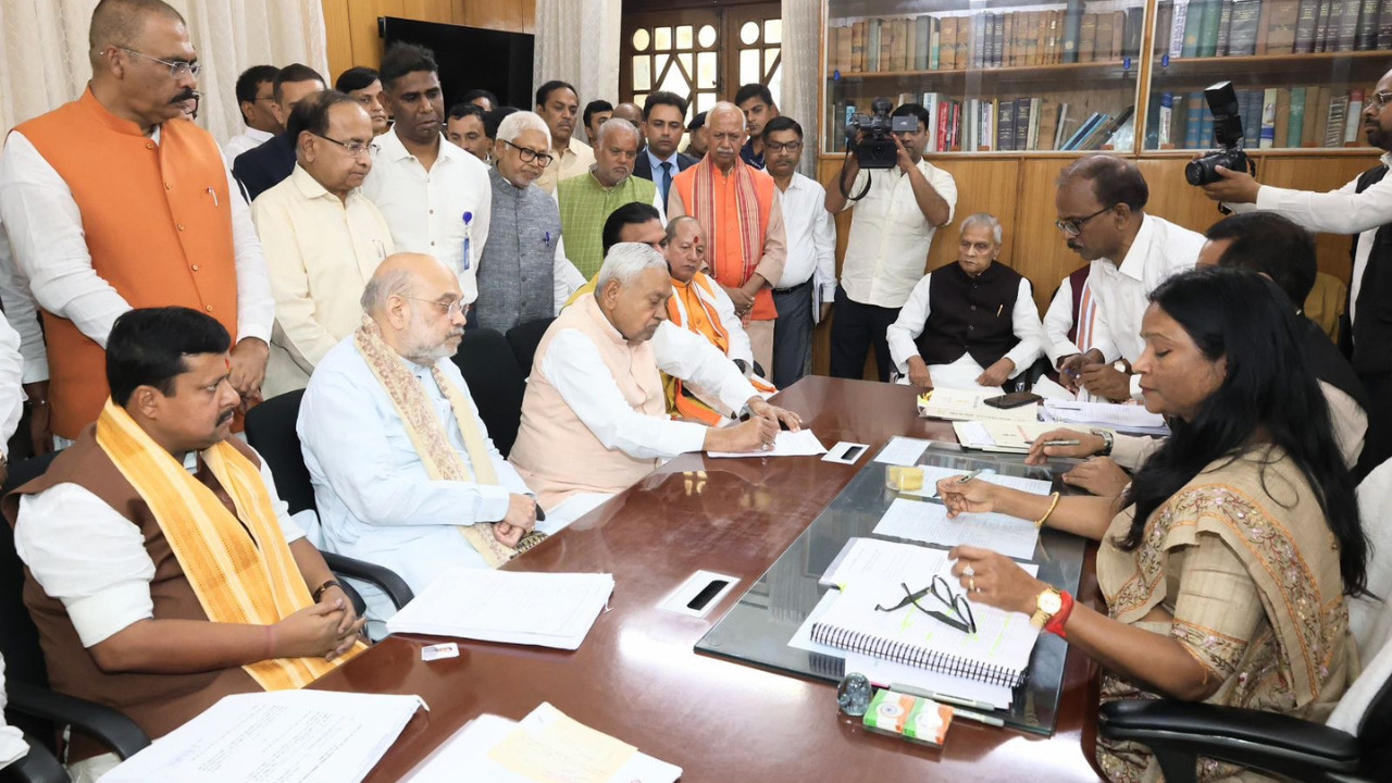 Nitish Kumar files nomination for Rajya Sabha, pledges to support next Bihar CM