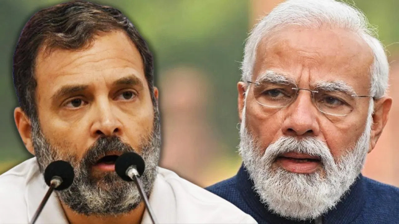 Prime Minister Narendra Modi and Congress leader Rahul Gandhi 