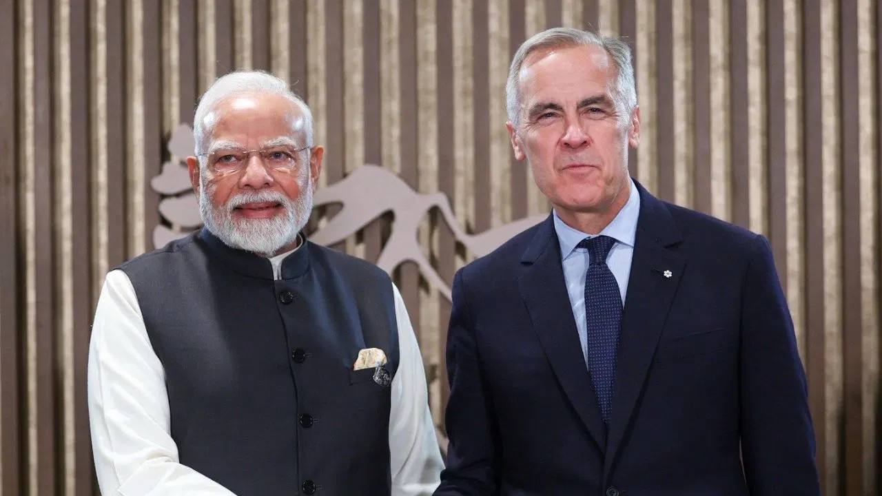 Prime Minister Narendra Modi and Mark Carney