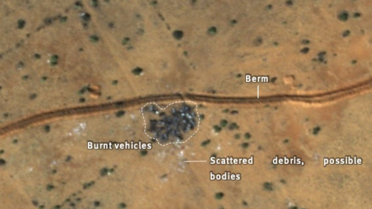 Shocking Satellite Images Show Blood and Bodies from Sudan Massacre Visible from Space