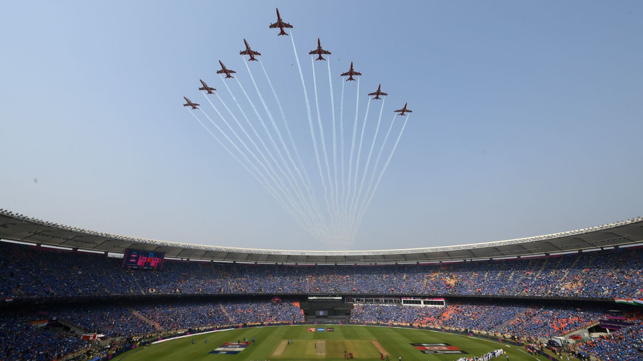 T20 World Cup 2026: Team India reach Narendra Modi Stadium ahead of final vs New Zealand