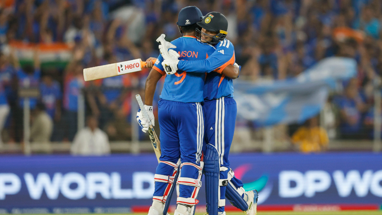T20 World Cup 2026 Final: Sanju Samson, Abhishek Sharma on fire as India post formidable total