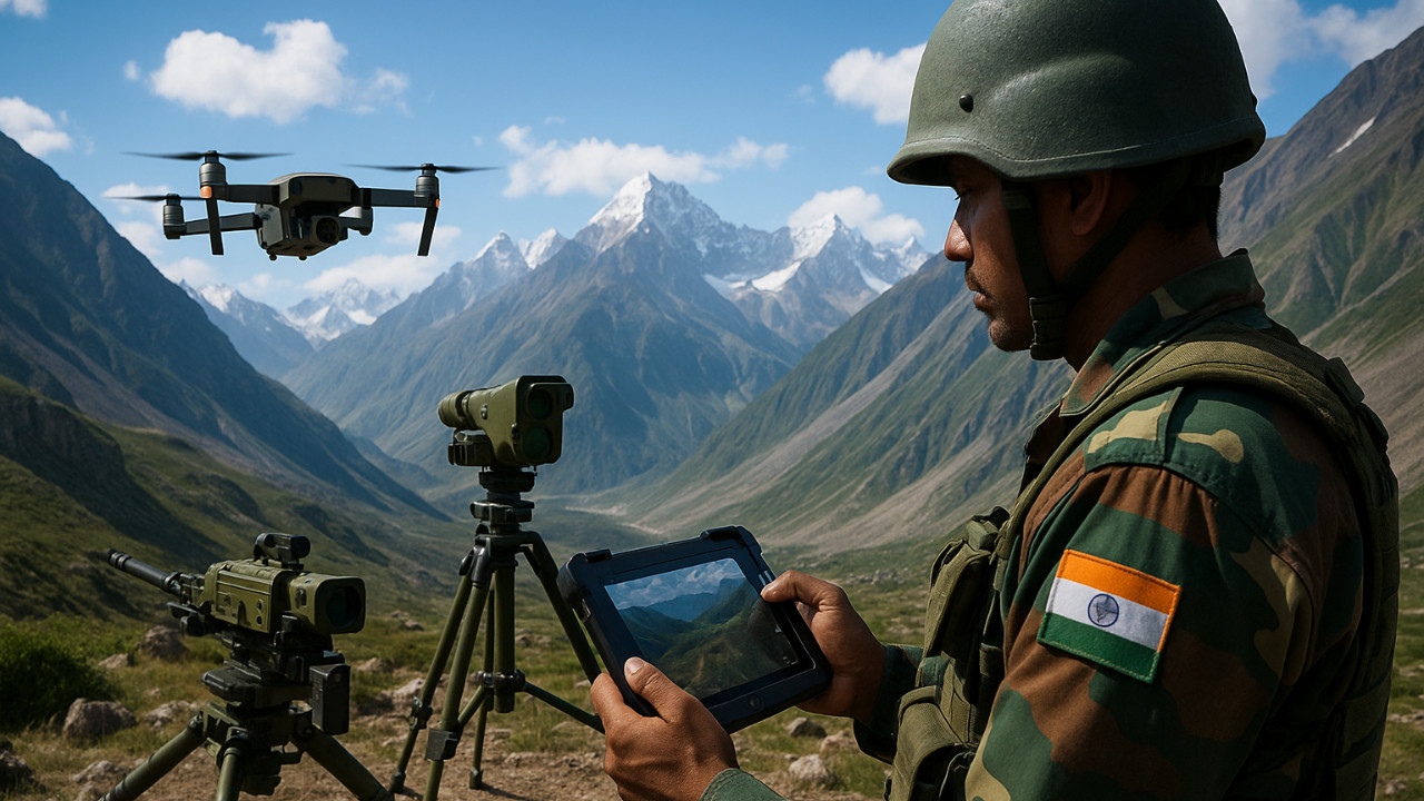 The Indian Army Uses AI, Drones, and Smart Sensors to Prepare for Future Battles in Himalayas