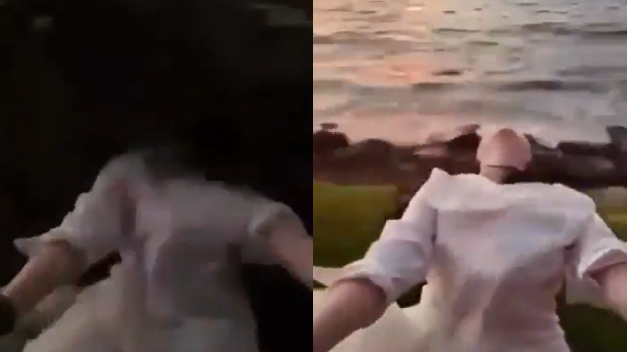 Tourist's Near-Death Experience While Filming Train Journey