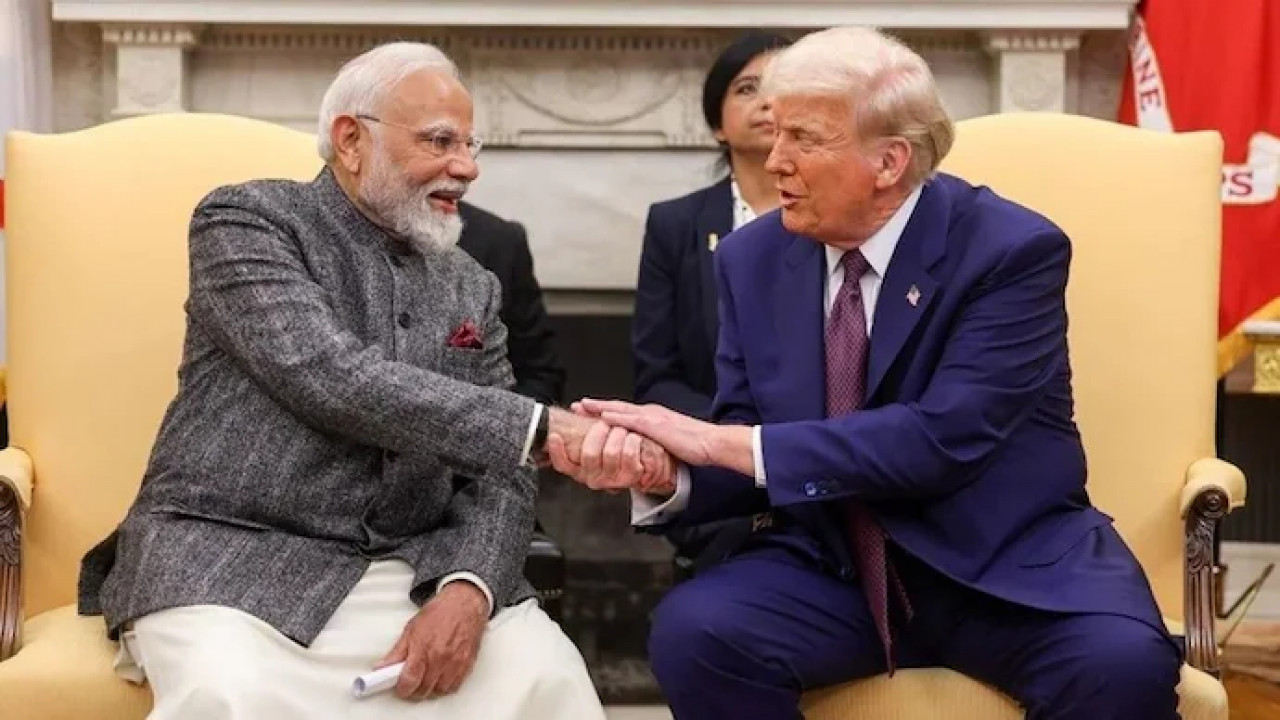 Trump with PM Modi