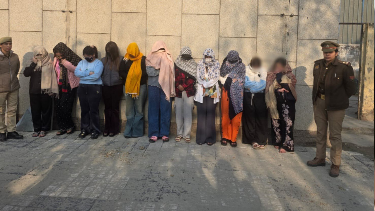 Uttar Pradesh: Human trafficking racket busted in Ghaziabad hotel, foreigners among 500 girls rescue