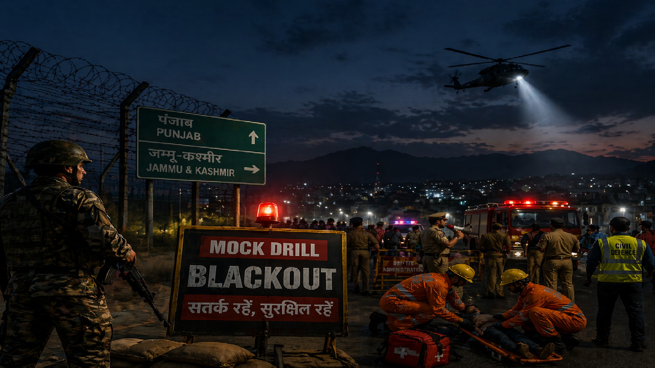 Blackout Mock Drills Conducted in Punjab and J&K Amid Heightened Security Alert