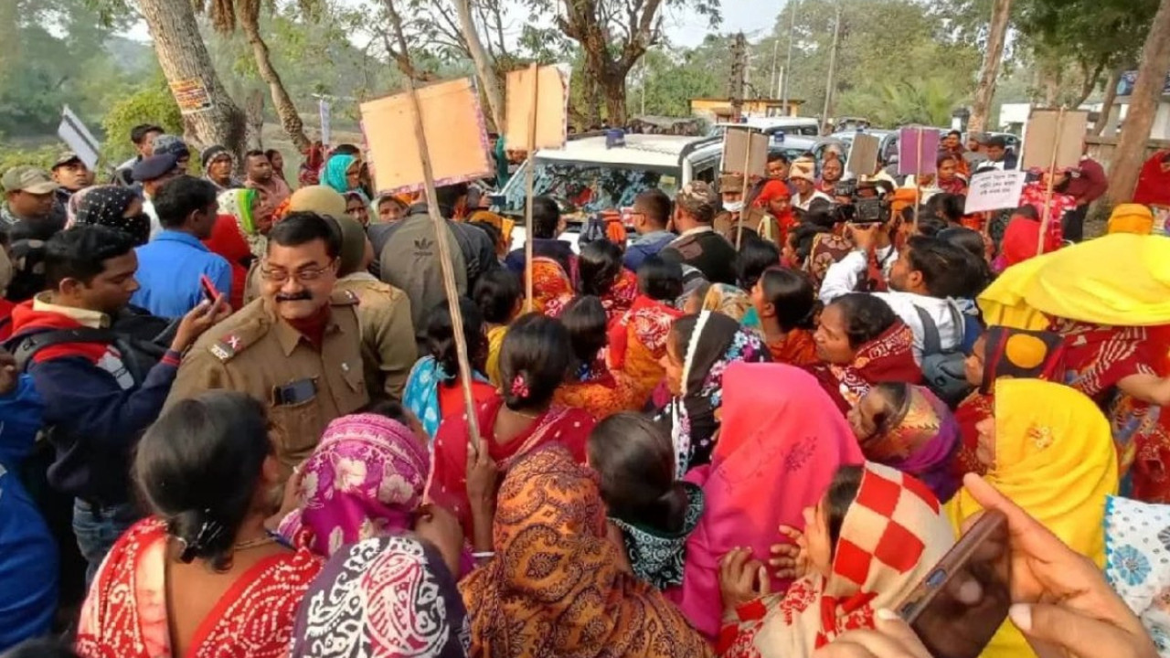 West Bengal: Massive protests rock Falta as locals accuse TMC of threatening violence, arson