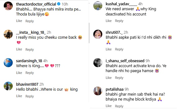 Fans of Virat Kohli comment on the actress Anushka Sharmas account Fans of Virat Kohli comment on the actress Anushka Sharmas account